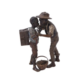 Franz Bergman Cold Painted Bronze Figural Group, Austria, c. Late 19th century, Geschutzt - Vienna,