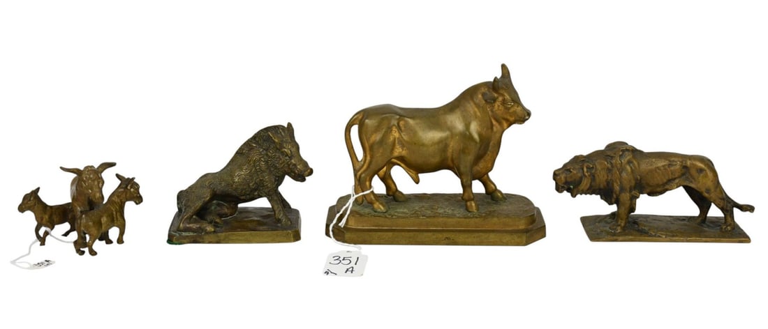 Grouping of Bronze Animal Figures, Early 20th Century - Grouping of Continental and American bronze (1 of 6)