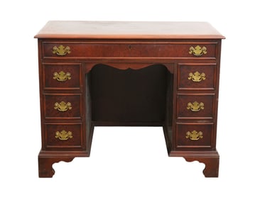 Kittinger Mahogany Knee Hole Writing Desk, 30"h x 37 1/2"w x 20 1/2"d
