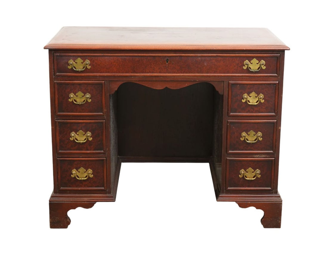 Kittinger Mahogany Knee Hole Writing Desk, 30"h x 37 1/2"w x 20 1/2"d (1 of 7)