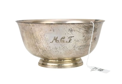Tiffany & Co Sterling Silver Bowl, 23617, Mid-20th Century - Marked: TIFFANY & Co MAKERS / STERLING