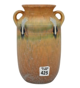 Vintage Roseville Monticello Vase, 8"h