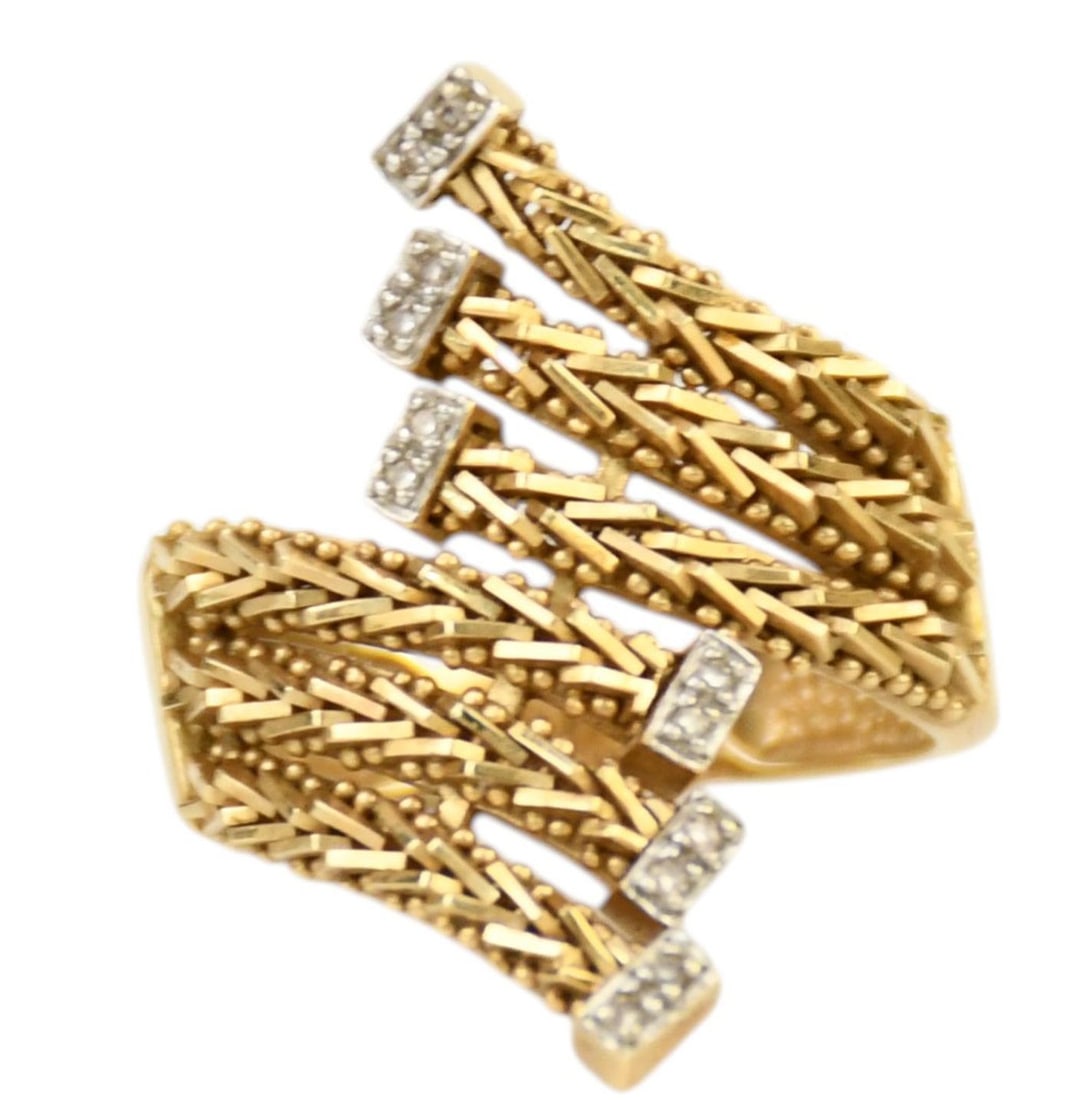 14K Yellow Gold Ring. Size 9 wt. 8.5 grams (1 of 5)