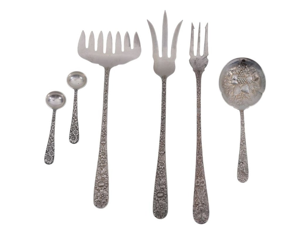 6 S. Kirk & Son Sterling Silver Flatware Pcs. 6 ozt (1 of 9)