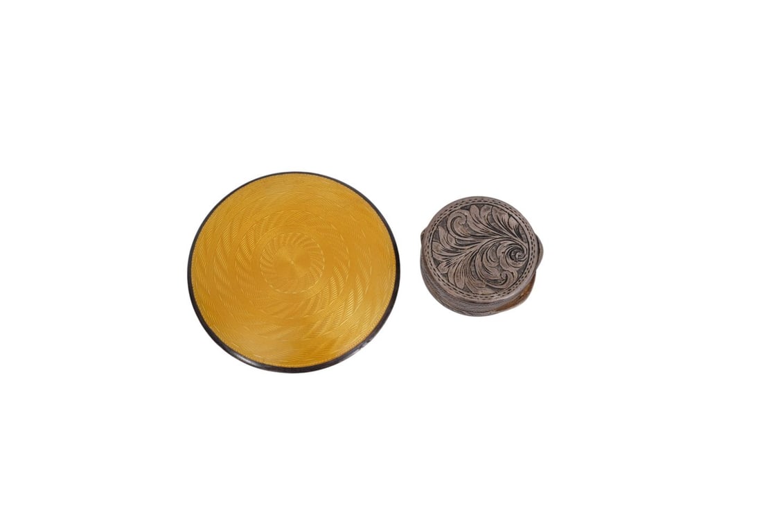 2 Enamel Boxes, "800", 2 1/4" Largest - 5