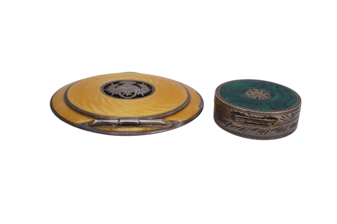 2 Enamel Boxes, "800", 2 1/4" Largest - 9