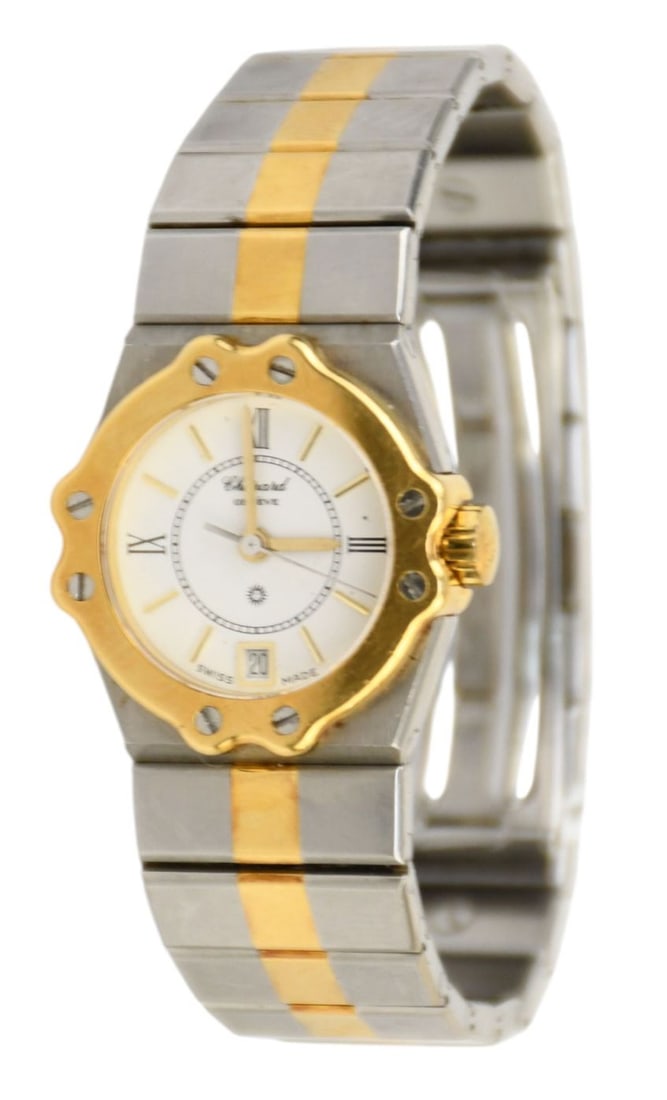 Chopard Lady St. Moritz 8024 Steel / Gold 24 mm Yellow Gold 750 Quartz Ladies. Needs battery, 24mm, (1 of 6)