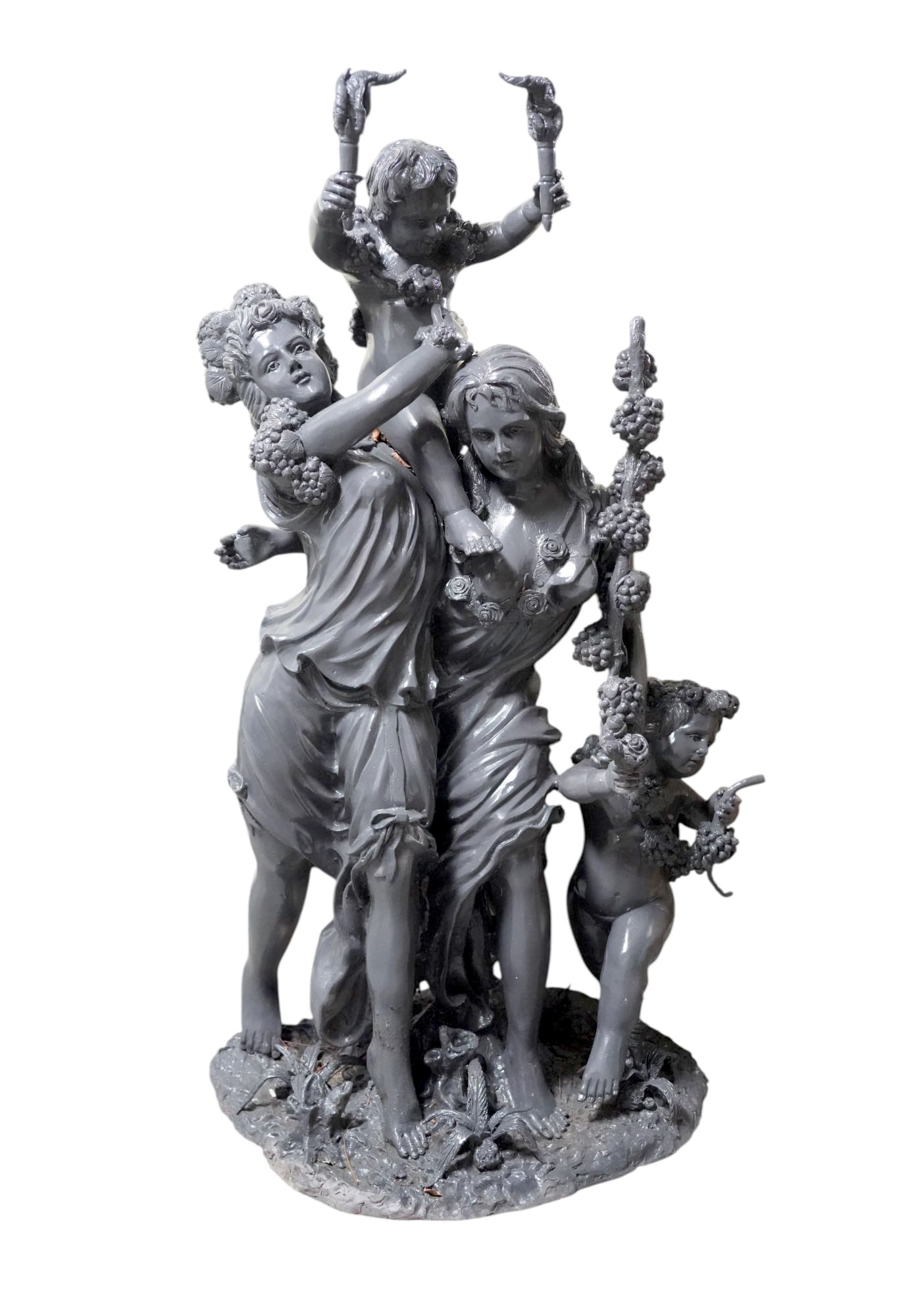 Bronze outdoor figural Sculpture, depicting Triumph of Bacchus Scene. Very large. Very Heavy. (1 of 6)