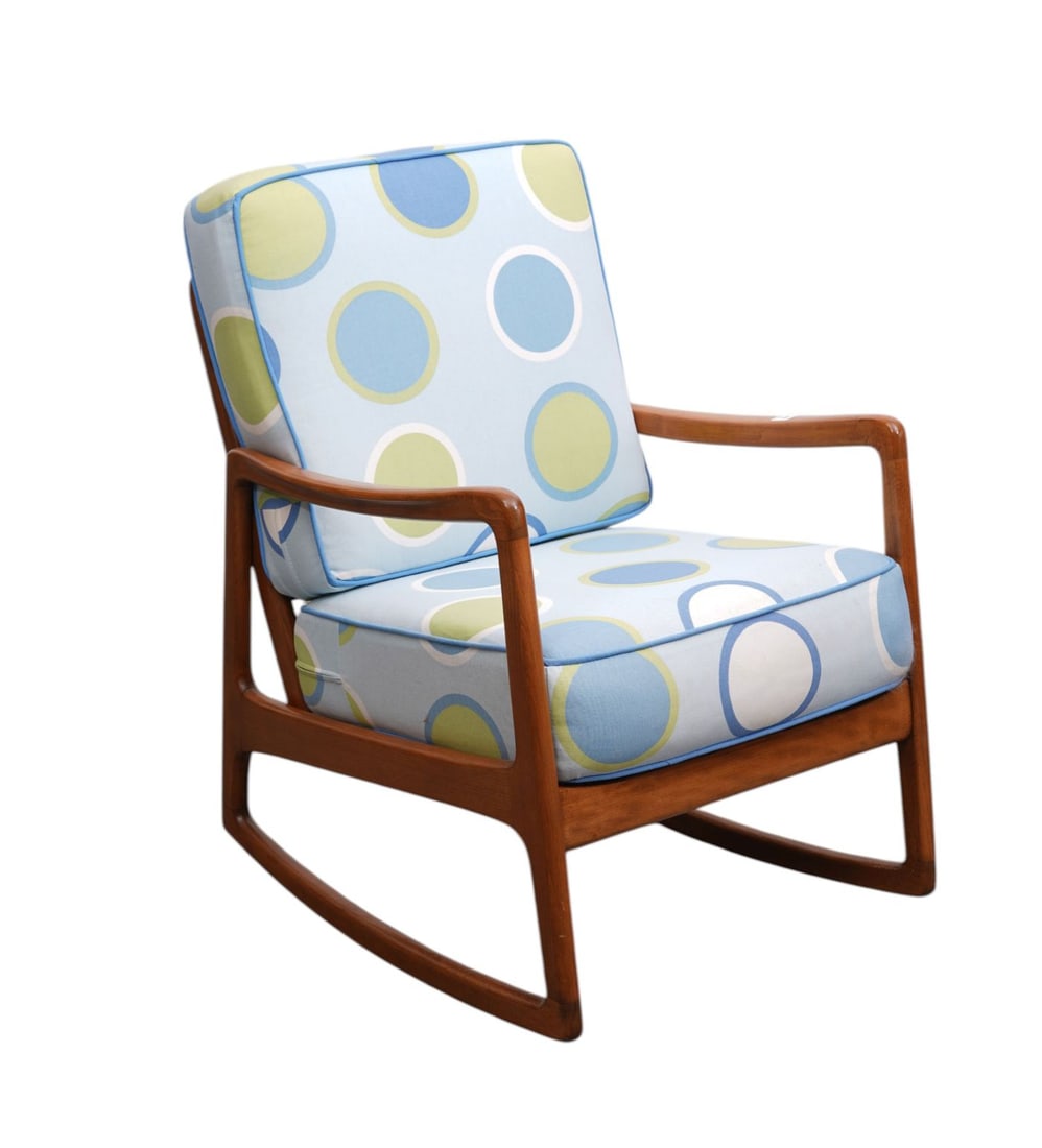 Danish Style Armchair with 2 Upholstered Cushions, 31"h x 25"w x 25"d (1 of 6)