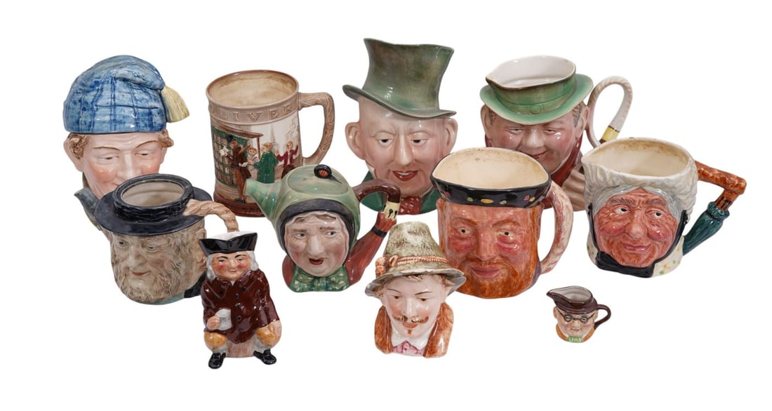 11 Toby Style Mugs, Mostly English Makers, Including Beswick, Etc. (1 of 17)