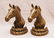 Pair of cast iron horse bookends, 9 1/2"h - 3