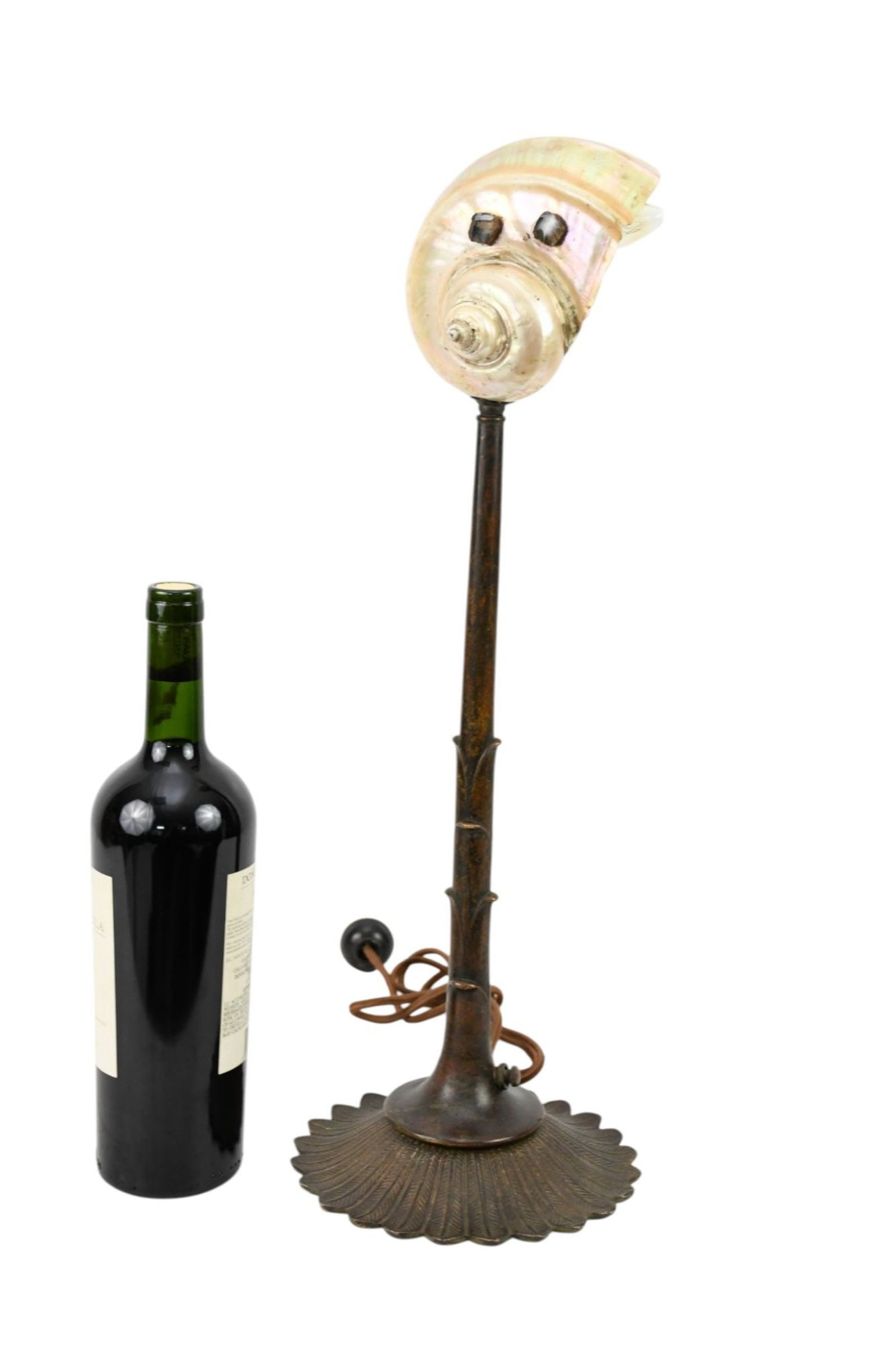 Tiffany Studios Candlestick shell Lamp, 20 iches tall. (1 of 11)