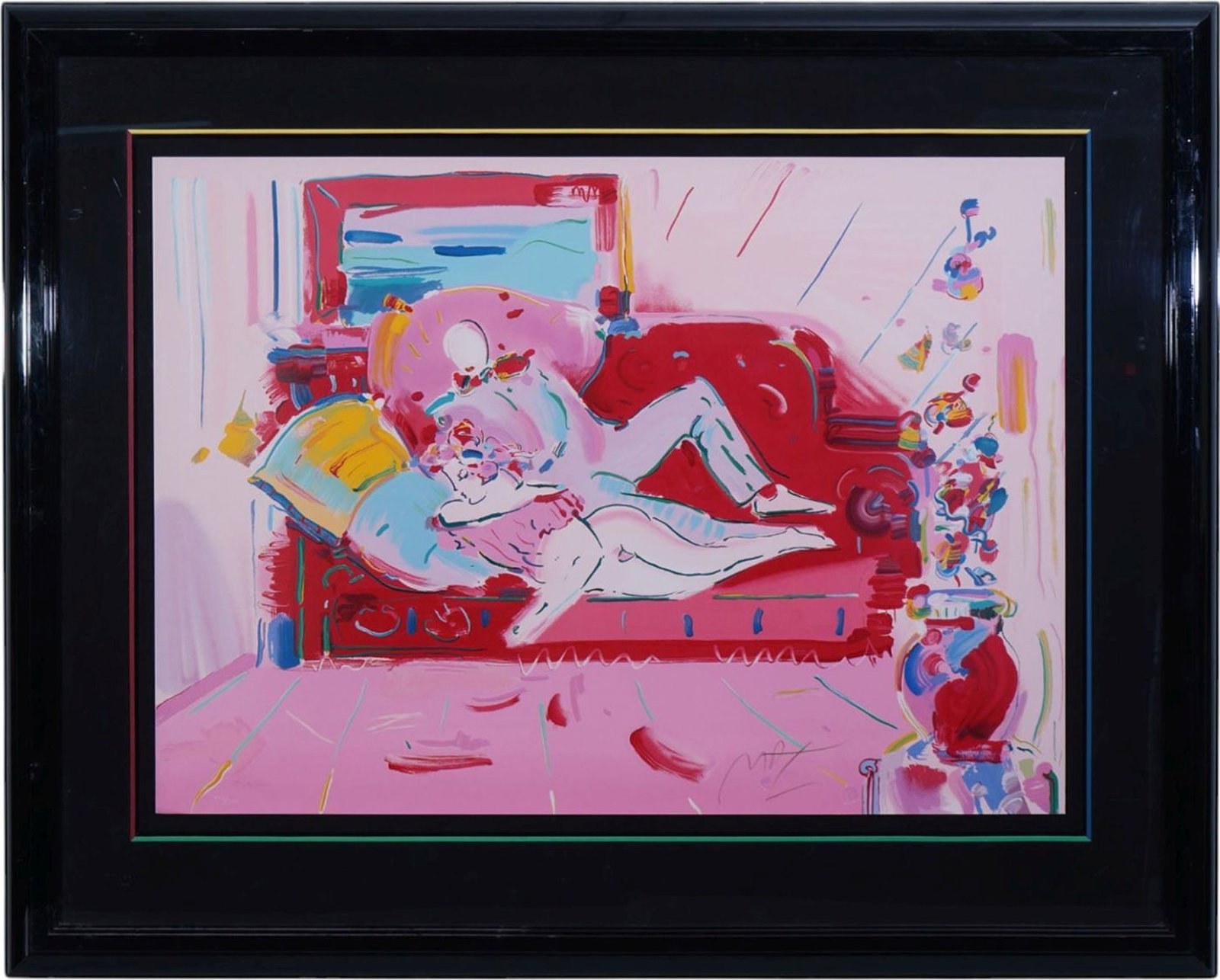 Peter Max Signed Serigraph, 'Dega and Woman' - 1990. Pencil signed and limited edition of 216/300. (1 of 5)