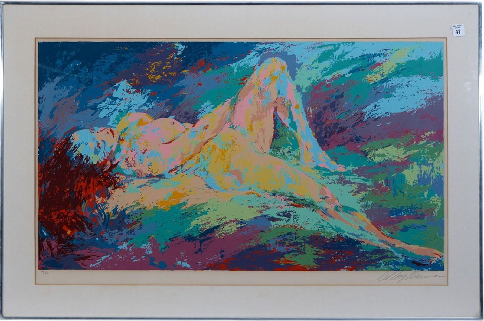 LeRoy Neiman (Am. 1921–2012) limited edition serigraph, titled "Homage to Boucher" circa (1 of 5)