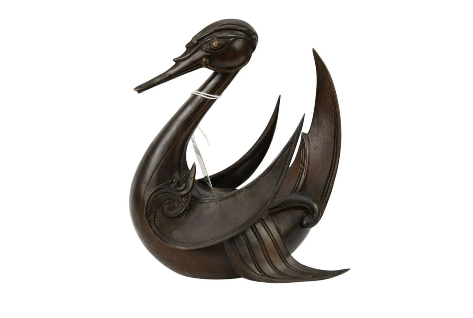Cast Bronze Mythological Duck, Signed 1980 Santi's Studio, 10/5000, 8 1/2"h x 7"w x 4 1/2"d (1 of 7)
