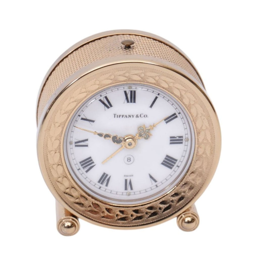 TIFFANY & CO. Travel Clock, 2"H x 2"w x 1"d (1 of 4)