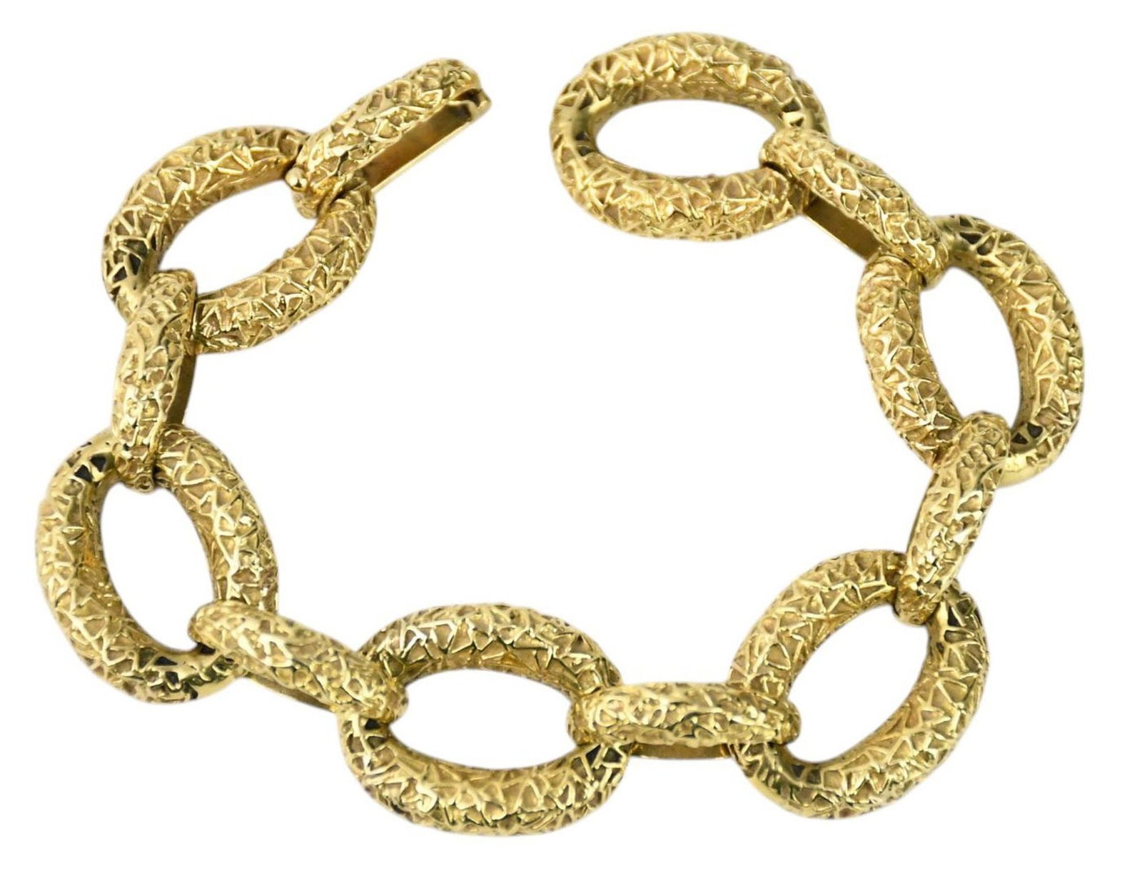 14K Yellow Gold Bracelet. with oval links, 60 grams, 7.5" (1 of 3)