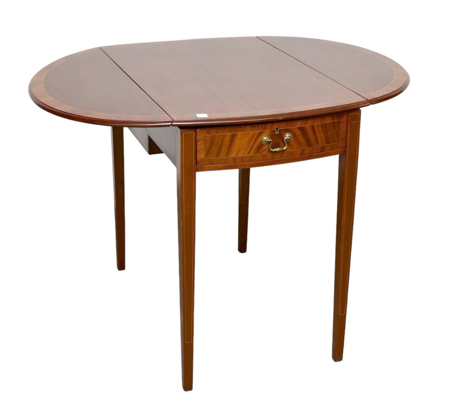 Rare and unusual American Mahogany Dropleaf with hidden Popup Retractable Desk, table slides back to (1 of 17)