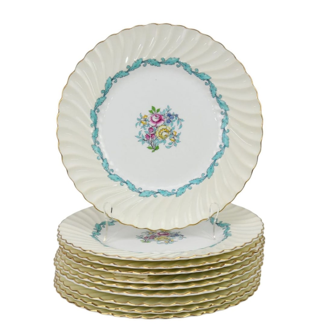 10 Minton Dinner Plates, "Ardmour", 10 1/2"dia (1 of 4)