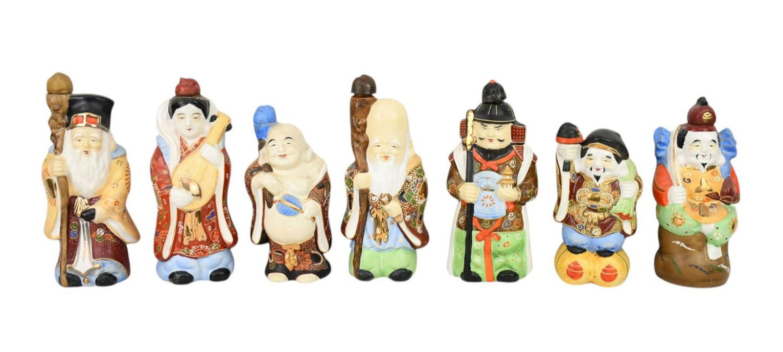 7 Japanese Ceramic Decanters for Saki, 10 1/2"h (1 of 7)