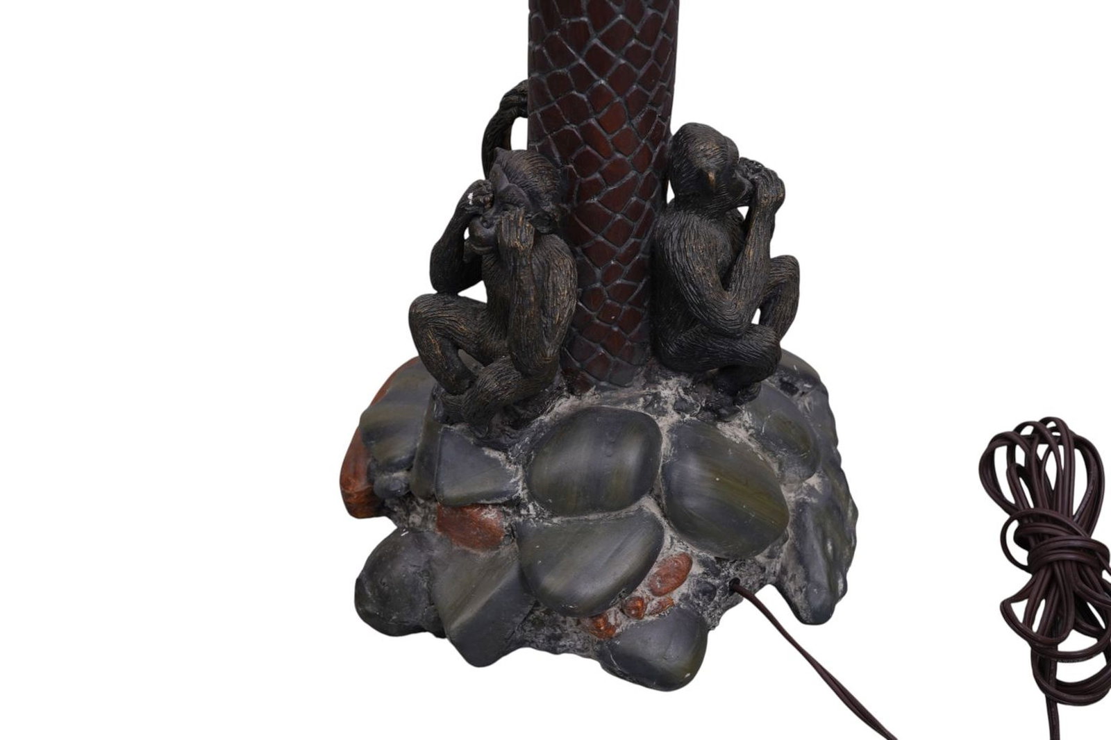 Pair Monkey Palm Tree Floor Lamps - 4