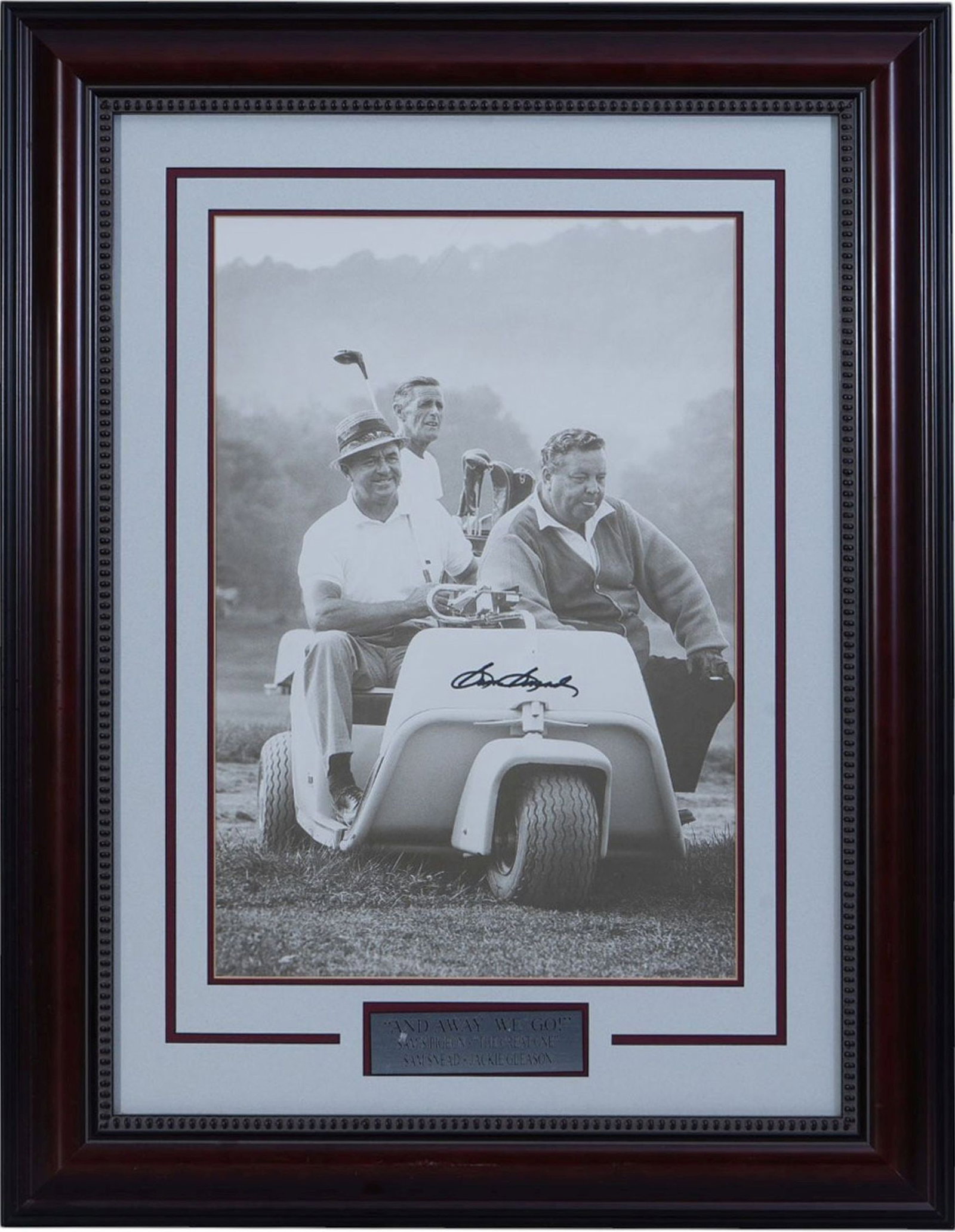 Golf Autographed Print with SAM SNEAD & Jackie Gleason, Signed Sam Snead, "Gotta Have it Golf", COA, (1 of 4)