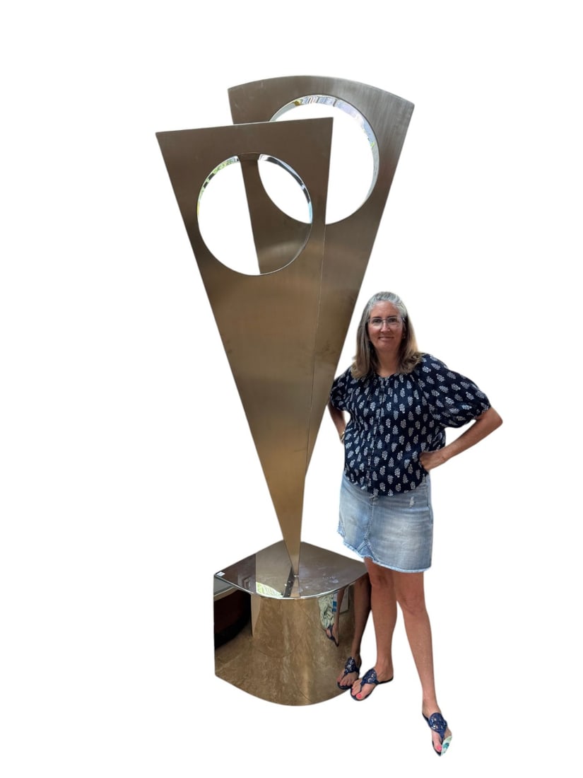 Raymond Karpuska (American, born 1952), Monumental Abstract Steel Sculpture, Signed and dated '99 (1 of 10)