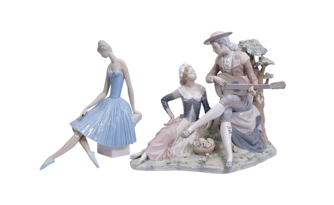 Lladro Porcelain Figural Grouping "Manjos de San Isidro" (Largest, 15"h x 18"w x 12"d) And Lladro (1 of 5)
