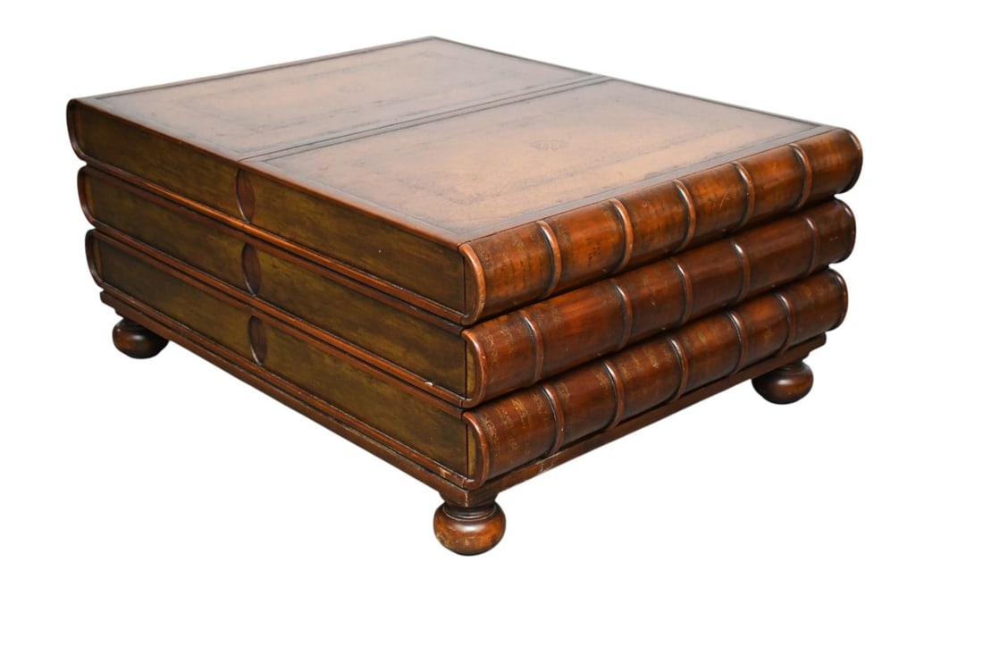 Theodore Alexander Side Table/Coffee Table in Book Form, 19"h x 43"w x 32"d (1 of 7)