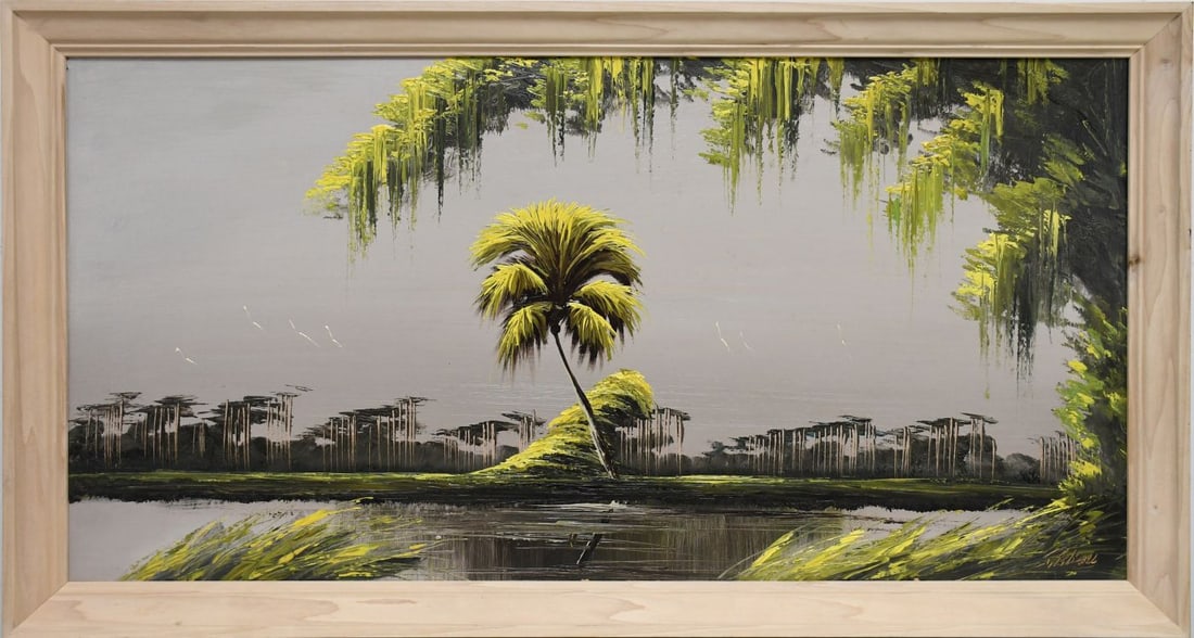 JAMES GIBSON FLORIDA HIGHWAYMEN PAINTING - Vintage (1 of 8)