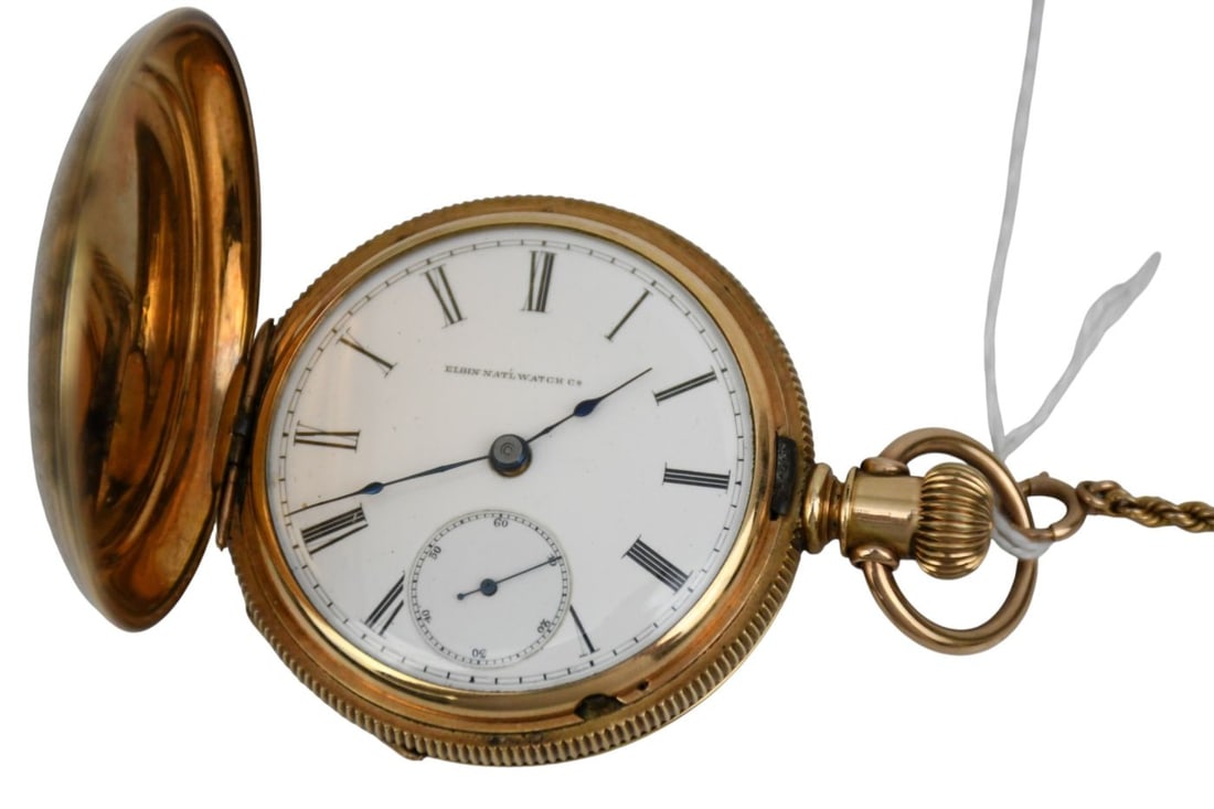 Elgin National Gold Plated Pocket Watch. Serial # 2101306 Grade:96, Model:4, (1 of 8)