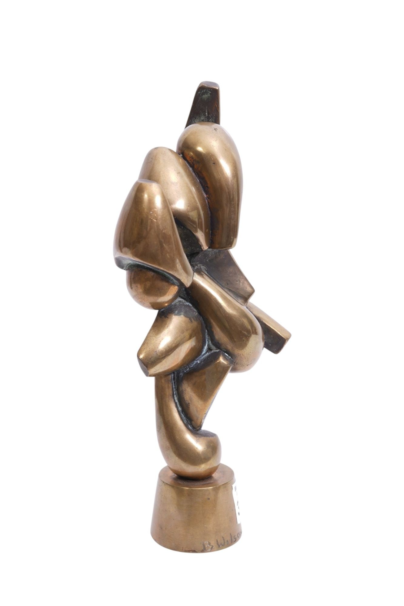 Bronze Modernist Sculpture, B. Wilson, 2/5, 11"h (1 of 7)