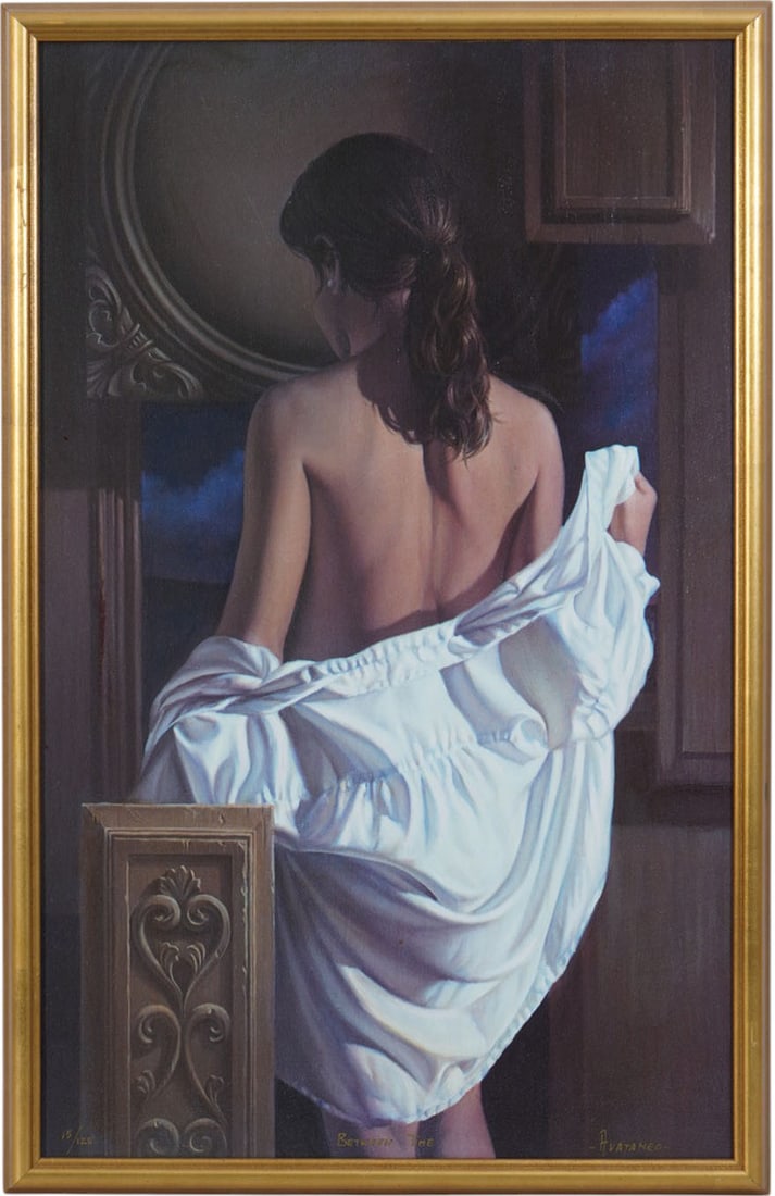 Miguel Avantaneo Giclee- Between Time, hand signed & numbered 15/125, Overall Size 17" x 26": Miguel Avantaneo Giclee- Between Time, hand signed & numbered 15/125, Overall Size 17" x 26"
