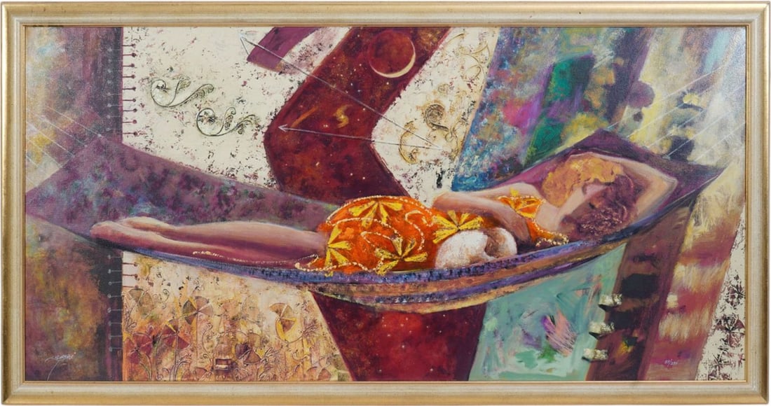 Mahmood Sabzi (Iranian, b. 1951) Giclee DREAMS. 57/295. hand signed and numbered, 24 x 48 inches. (1 of 6)