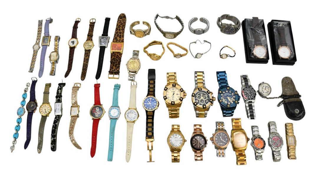 Men's & Women's Watch Lot. Croton, Invicta, Washington Commander Watch, Android. Joan Rivers, Paul (1 of 20)