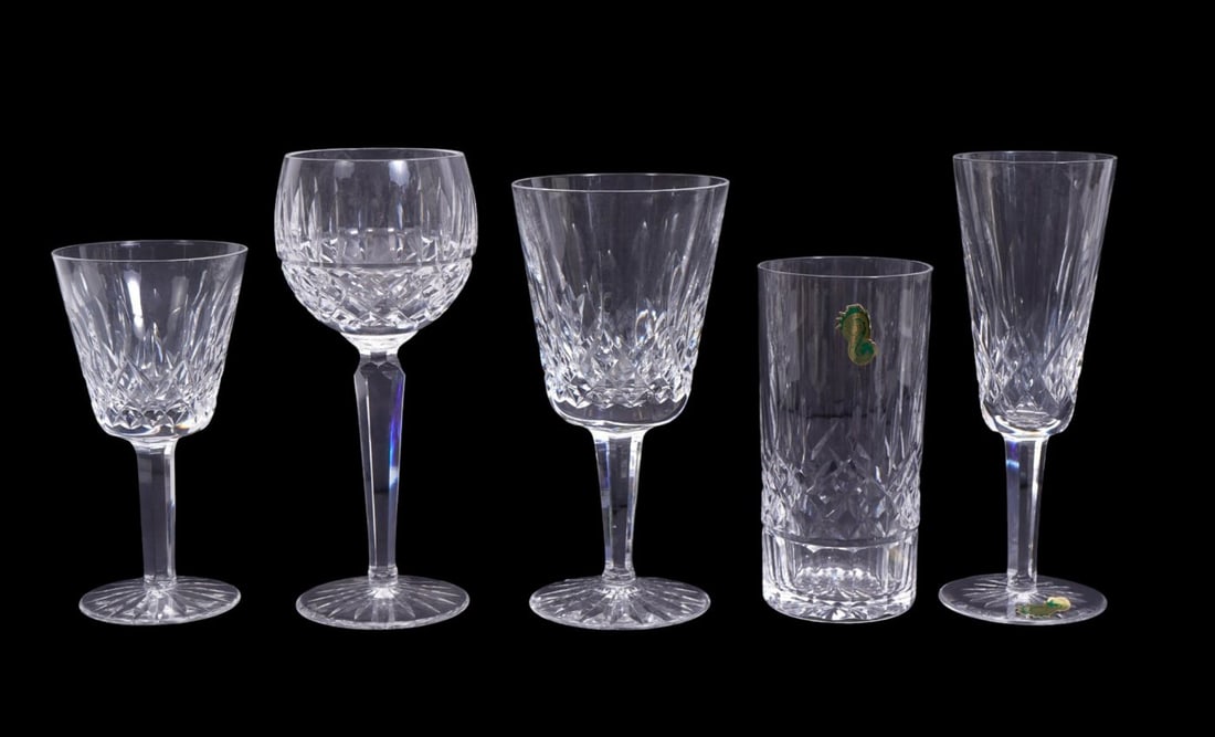 Waterford Crystal Glasses, 5 Assorted Sizes, Approx. 78 (1 of 14)