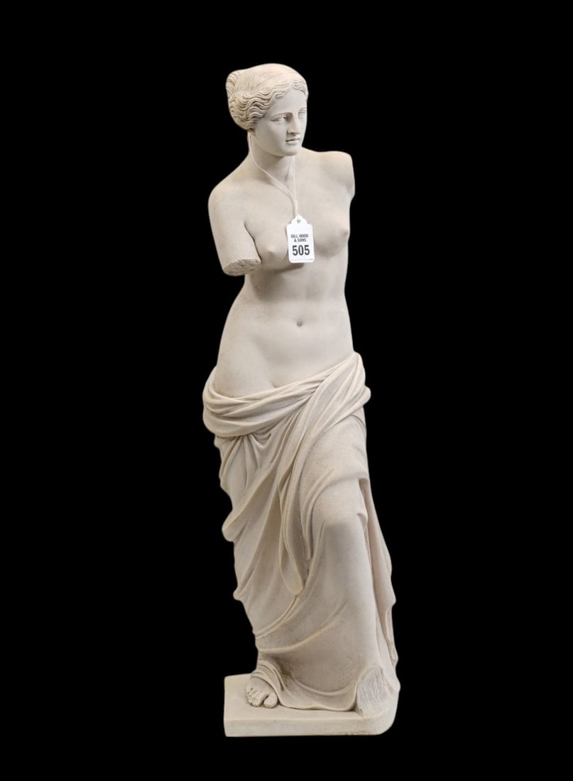 Composition Venus Sculpture, 26"h x 6"w x 5"d: Composition Venus Sculpture, 26"h x 6"w x 5"d