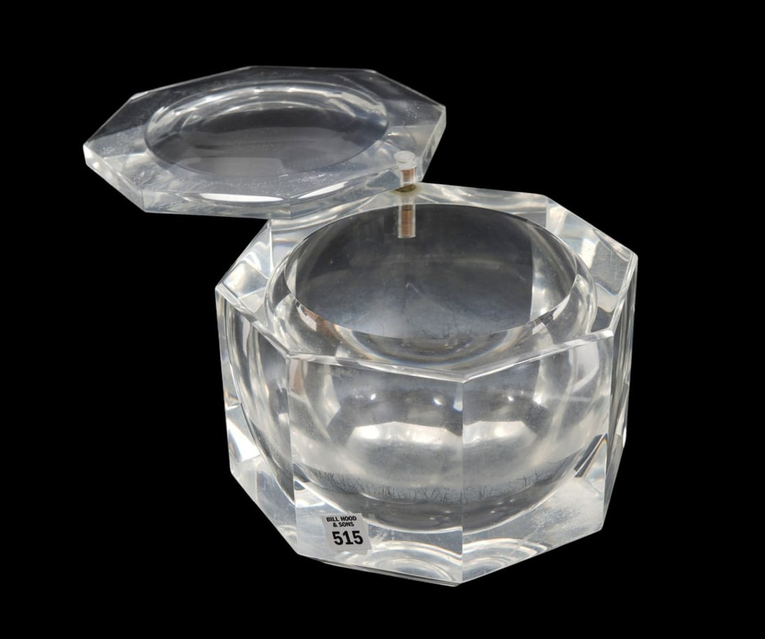 Lucite Hinged Ice Bucket, 7 1/2"h x 9 1/2"w (1 of 5)
