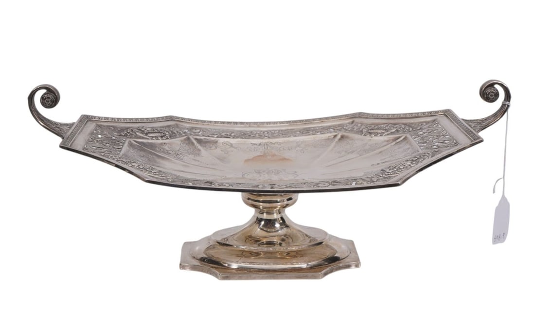 Sterling Silver Pedestal Centerpiece, Italian Renaissance Pattern, Made For Bailey Banks & Biddle (1 of 9)