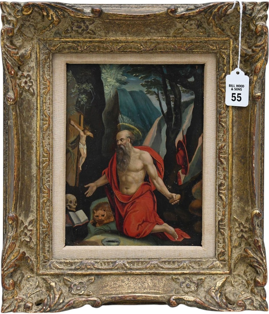 19th Century painting on Copper, after a 17th or 18th century Flemish Old Master depiction of Saint (1 of 7)