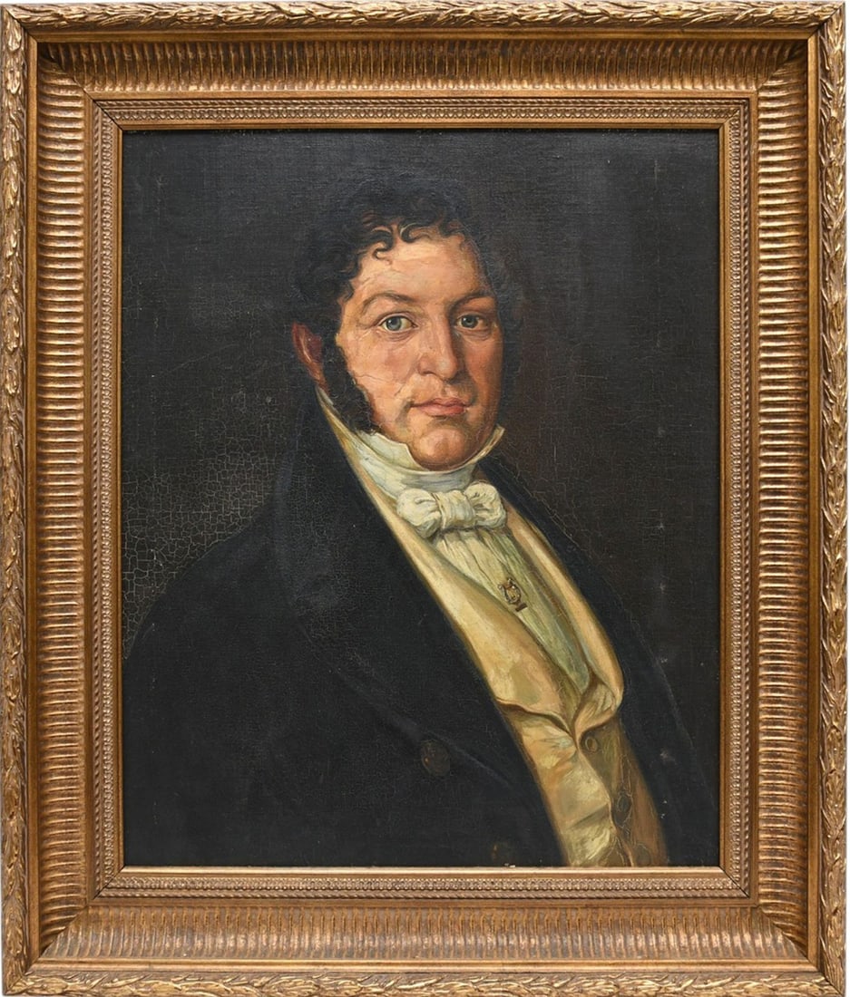 Original vintage oil painting on artist board, Portrait of a distinguished Gentleman. 20 x 24 (1 of 4)