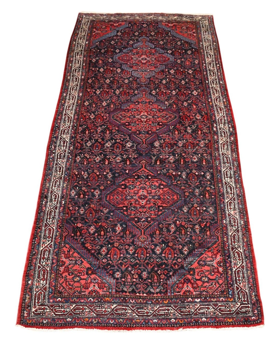 Persian hand made Rug, 9.8 x 4.6 Feet. (1 of 7)