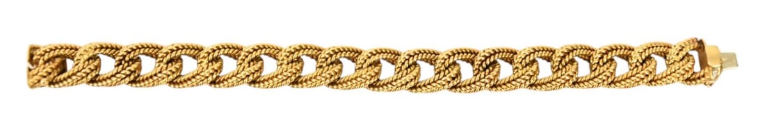 18K Yellow Gold Twisted Rope Link Bracelet. 7" wt. 72.3 grams *Payment Must Fully Clear Before Item (1 of 4)