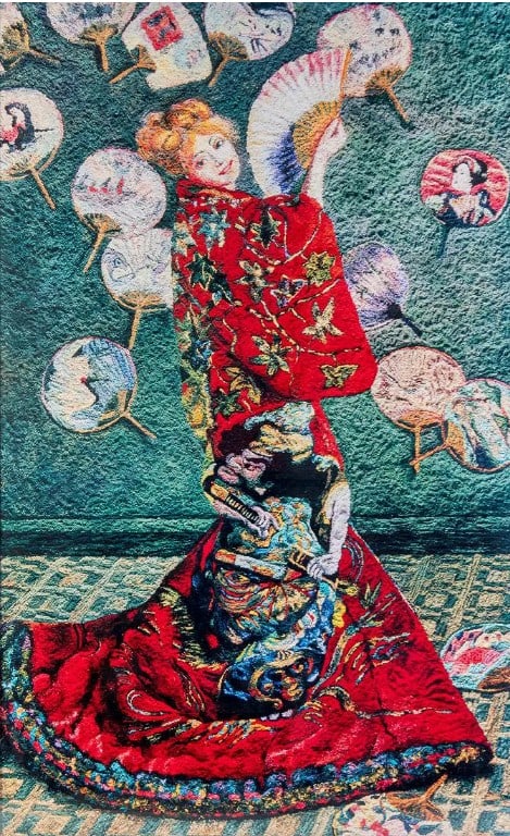 Vik Muniz (BRAZILIAN, 1961) Chromogenic Print, La Japonaise-2006. after Monet (Pictures of Pigment): Vik Muniz (BRAZILIAN, 1961) Chromogenic Print, La Japonaise-2006. after Monet(Pictures of Pigment) edition 1/6. signed and dated in ink (on label verso); 100 x 72 inches. (254 x 183cm). Provenance: Si