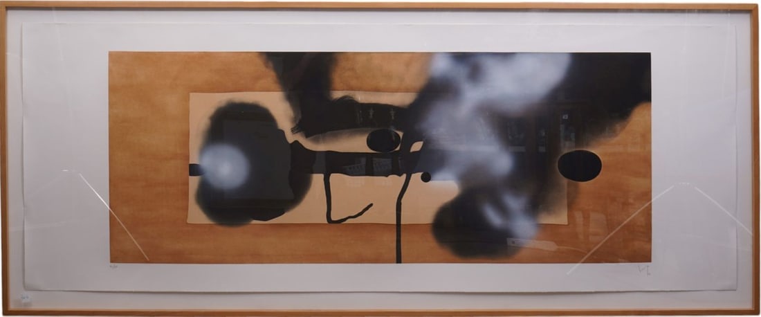Victor Pasmore (1908-1998, British) "Metamorphosis," 1986. Color aquatint and etching on paper (1 of 6)
