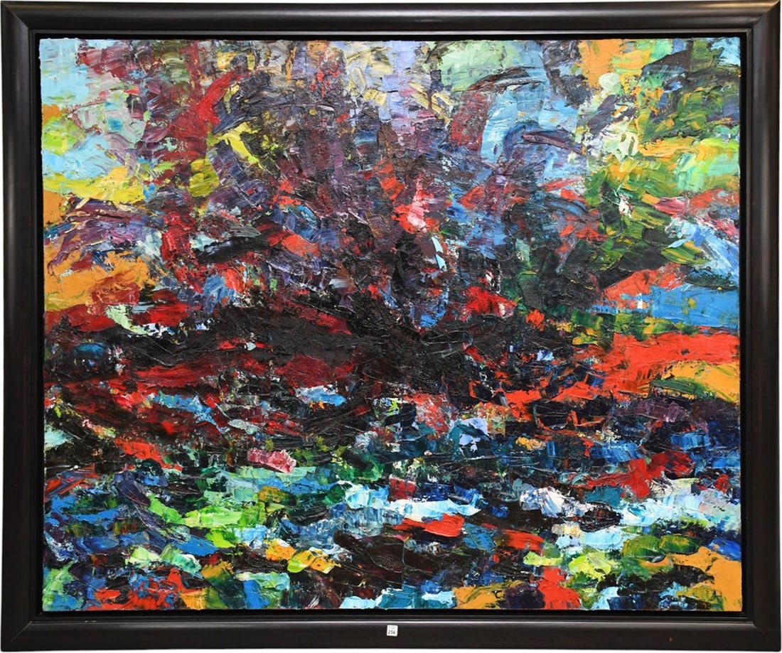 John Barkley (Canadian b. 1964 - ) Oil on canvas, She is all Things-2004. 60 x 72 inches. Floats in (1 of 10)