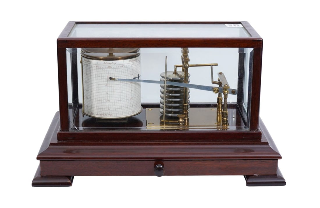 Aneroid Barometer by Dobbie McInnes LTD. Glasgow. 15 x 9 inches. (1 of 9)