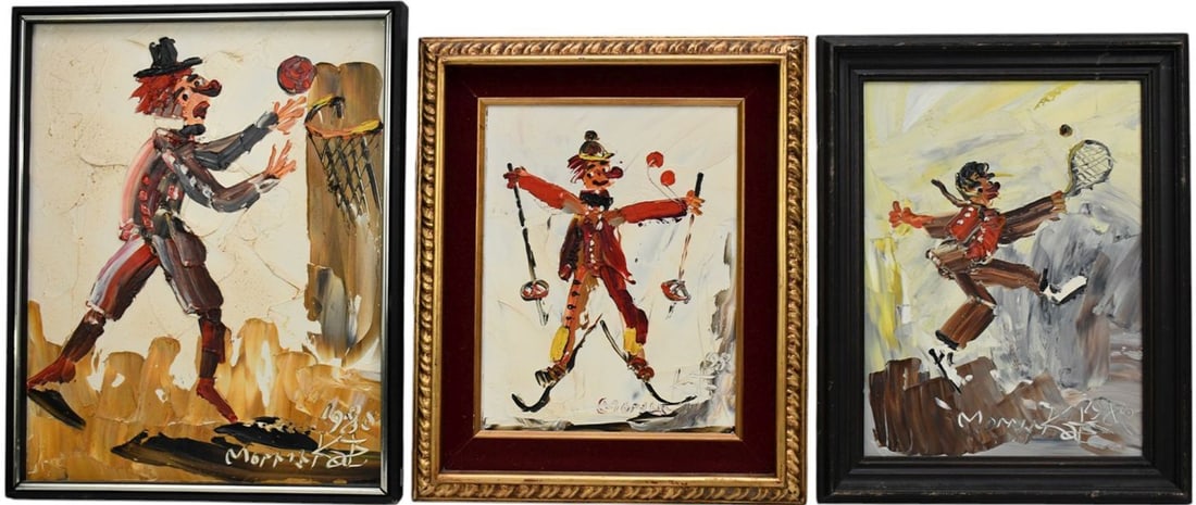 3 Morris Katz 1932-2010 His unique style with deep knife and textured brushstrokes create a (1 of 9)