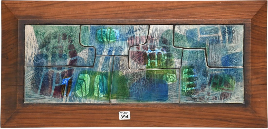 Donna Read 20th century American artist. This framed mid-century modern abstract wall art piece (1 of 5)