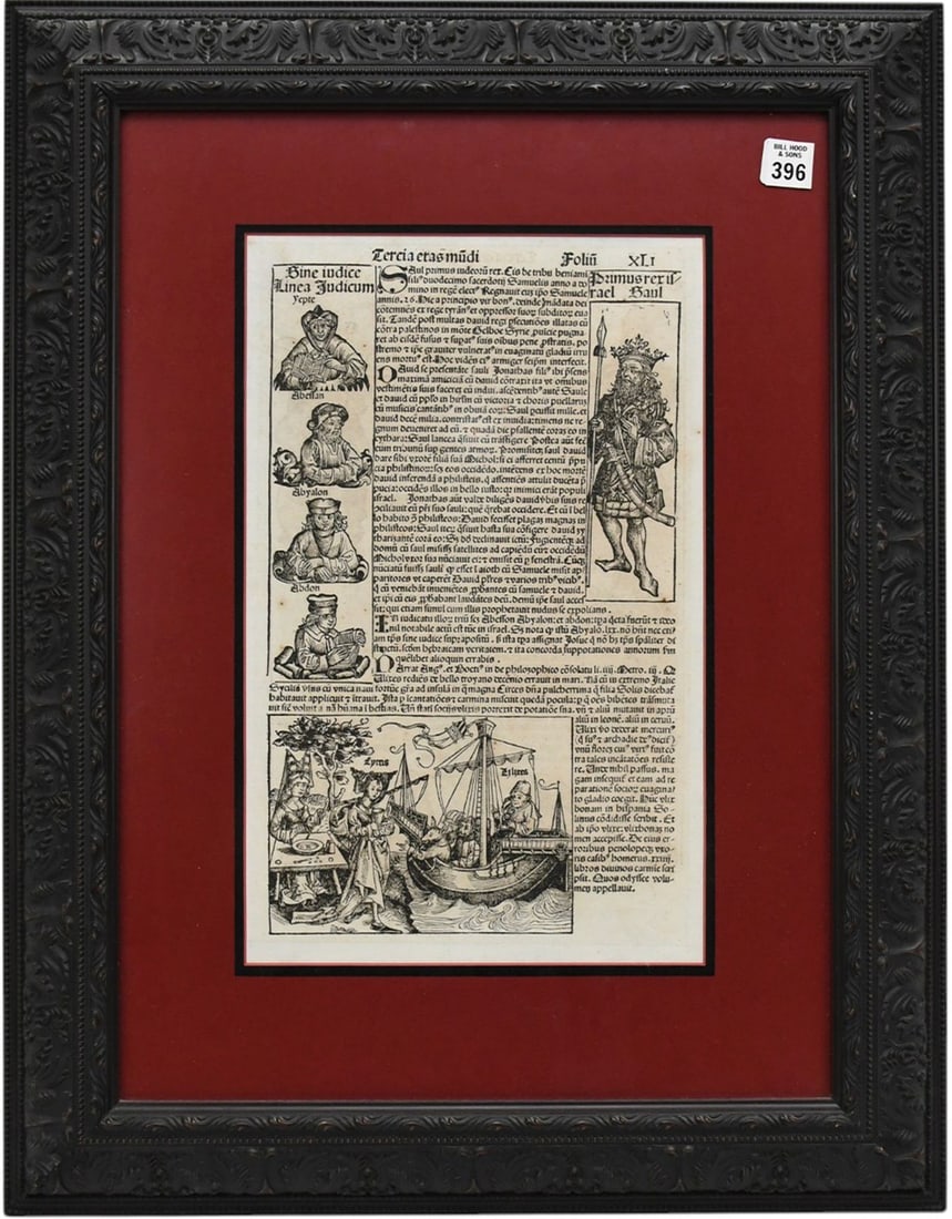 After Michael Wolgemuth wood engraving from The Nuremberg Chronicle, Folio from the Third Age of the (1 of 9)
